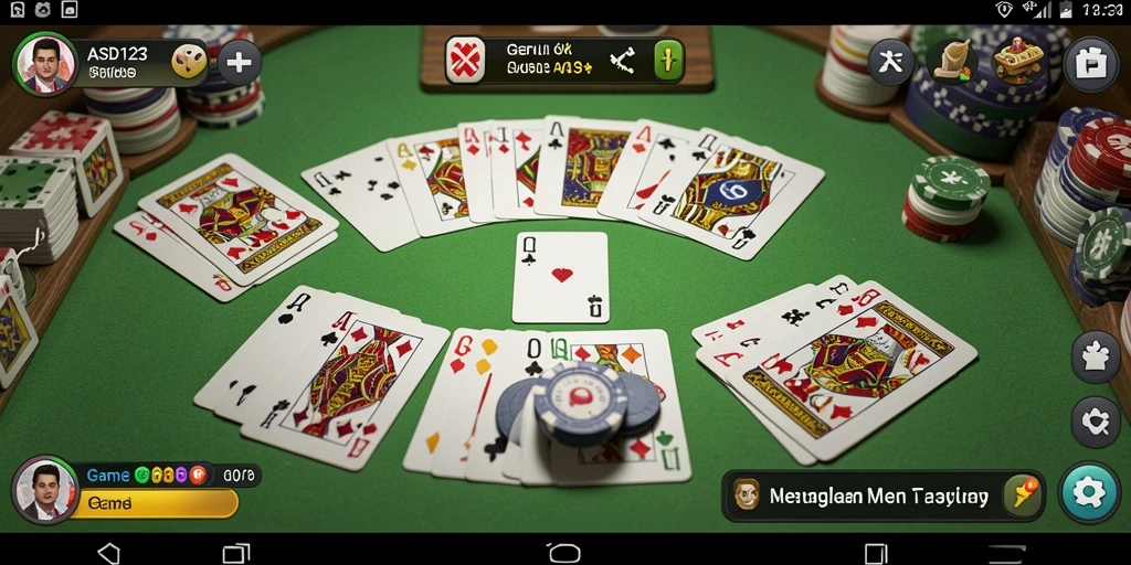 Tampilan gameplay Gaple yang seru dan mengasyikkan di ASD123.