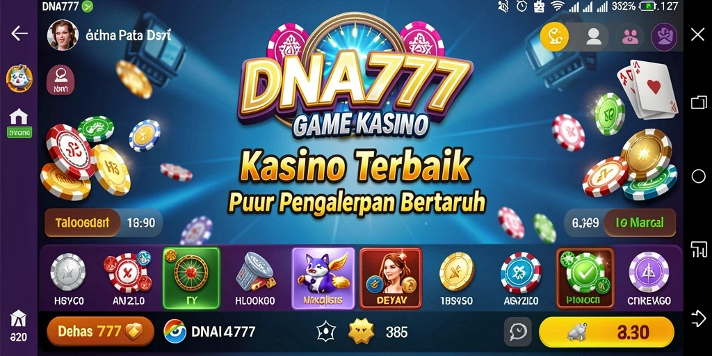 Tangkapan layar gameplay DNA777 menampilkan pengalaman kasino yang mendebarkan.