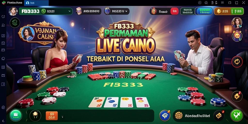 Screenshot dari gameplay Live Casino yang mendebarkan di FB333.