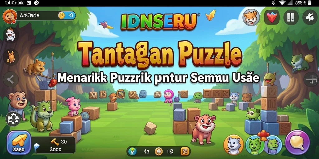 Tampilan gameplay <strong>IDNSERU</strong> yang menantang dan penuh warna.