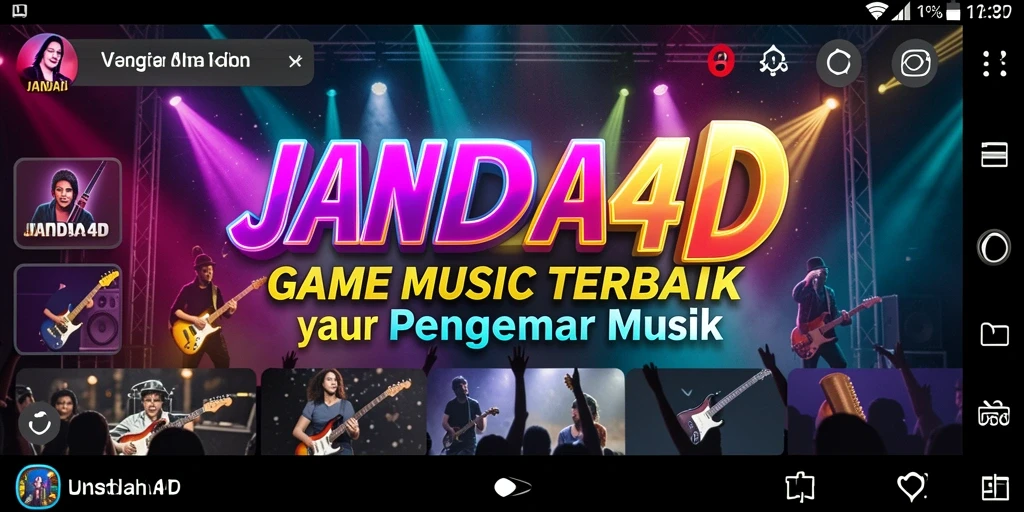 Gameplay JANDA4D yang seru dan menarik dengan lagu-lagu favorit.