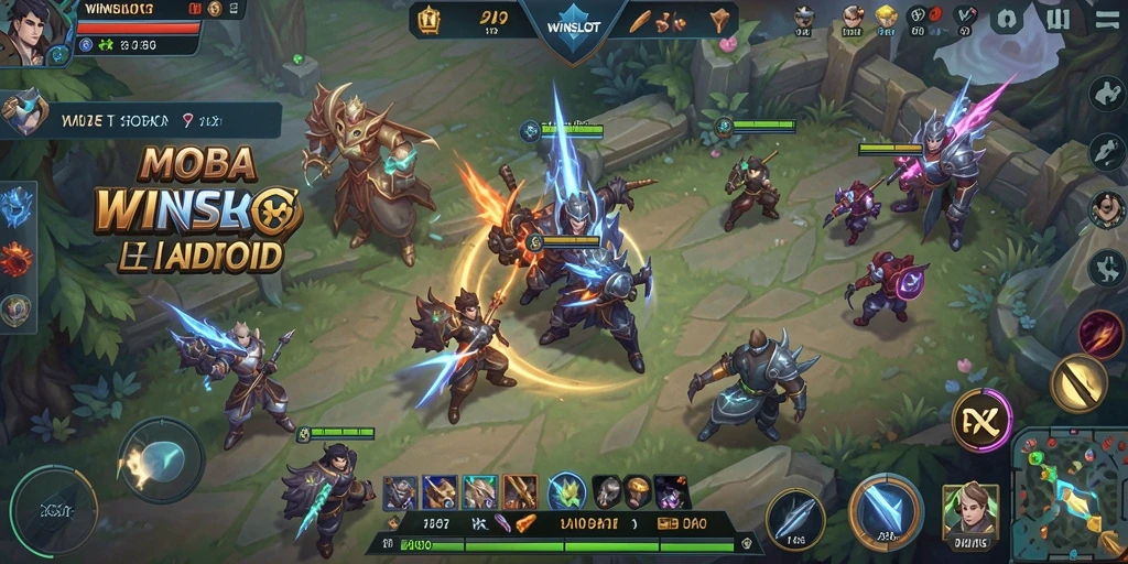 Tampilan gameplay <strong>WINSLOT</strong> yang intens dan mendebarkan di arena pertempuran.