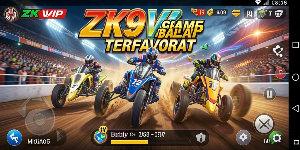Gameplay balapan yang mendebarkan di ZK9VIP.